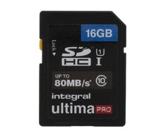 Atminties kortelė Integral UltimaPro 16 GB SDHC 80MB CLASS 10 UHS-I U1