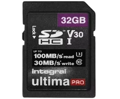 Atminties kortelė - Integral UltimaPro 32 GB SDHC 100/30 MB/s