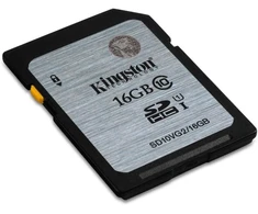 KINGSTON 16GB SDHC atminties kortelė, cl10