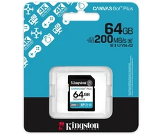 Atminties Kortelė - Kingston Canvas Go! Plus 64GB SDXC 200MB/s UHS-I V30