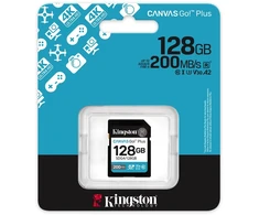 Atminties Kortelė - Kingston Canvas Go! Plus 128GB SDXC UHS-I 200MB/s C10 U3 V30