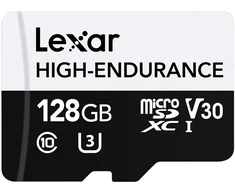 Atminties Kortelė - Lexar High-Endurance Micro SDHC/Micro SDXC 128GB 100MB/s Skaitymas 45MB/s Rašymas