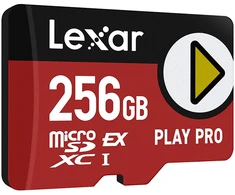 Atminties kortelė Lexar 256GB Micro SDXC Express PLAY Pro Express 7.1 UHS-I C10 U3 V30 kortelė
