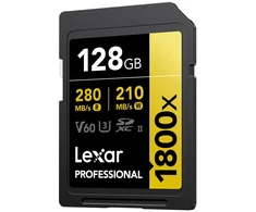 Atminties kortelė - Lexar Professional 1800x 128 GB UHS-II SDXC kortelė