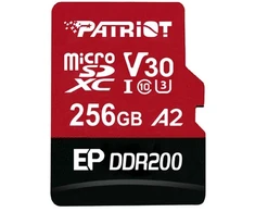Atminties kortelė - Patriot Memory EP 256 GB Micro SDXC Juoda, Raudona