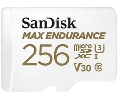 Atminties kortelė SanDisk Max Endurance microSDXC 256GB Class 10 U3 + Adapter