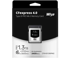 Atminties kortelė - Wise 1.3TB CFexpress 4.0 Type B PRO Mk II 3700/3600 MB/s