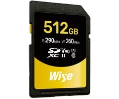 Atminties kortelė - Wise 512GB SDXC UHS II V90 290MB/s 260MB/s