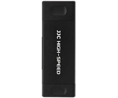 Atminties kortelių skaitytuvas - JJC CR UTC4AC USB 3.1, Dual SD/Micro SD, 312MB/s, Juoda