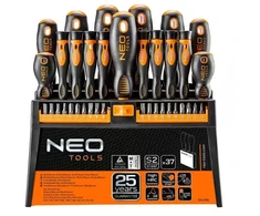 Atsuktuvas - NEO TOOLS 37 Dalių Atsuktuvų Ir Antgalių Rinkinys Juodas