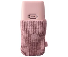 Atvejis - Fujifilm Atvejis Instax Mini LINK Spausdintuvui, Lengvas Audinys, Rožinė