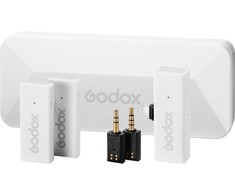 Audio įranga - Godox MoveLink Mini LT Kit 2 Wireless System, 328ft Range, Baltas