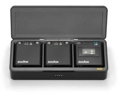 Audio įranga - Godox Virso M2 belaidžio mikrofono sistema, 2 siųstuvai, 650 pėdų nuotolis