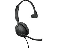 Ausinės - Jabra Evolve2 40 SE MS Mono, Triukšmo Naikinimas, Microsoft Teams, Juoda