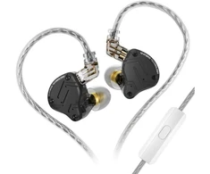 Ausinės - KZ ZS10 PRO X 10mm Garsiakalbis, 20-40000 Hz, 112 dB Jautrumas, Juoda