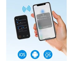Ausinės null Telefono Priedas - TELESIN P5-RMT-07 Bevielis Monitorius, 1800mAh Baterija, Magnetinis Laikiklis, Juodas