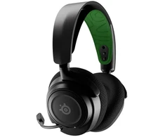 Ausinės - SteelSeries Arctis Nova 7X Žaidimų Ausinės, Belaidės, Triukšmo Slopinimo Mikrafonas, Juoda, Žalia