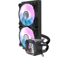 Aušinimo sistema - darkFlash DV240S 240mm ARGB PWM ventiliatoriai vario vandens blokas juodas