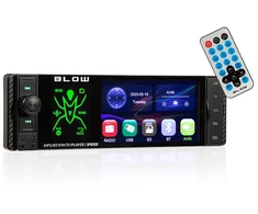 Automobilinė Garso Imtuvas - BLOW Spider 4" MP5/USB/Micro SD/Bluetooth FM Radijas Juodas