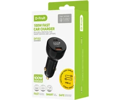 Automobilinis įkroviklis - D-Fruit DF152 100 W USB-C Su Laidu