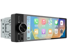 Automobilinis radijas - Kruger &amp; Matz KM2016 1DIN CarPlay/Android Auto 6,36 colio ekranas Bluetooth