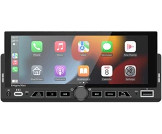 Automobilinis radijas - Kruger &amp; Matz KM2017 1DIN CarPlay/Android Auto, 6,9 colio ekranas, Bluetooth 5.1