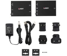 AV Išplėtiklis - LINDY 100m Cat.6 HDMI &amp; USB KVM Išplėtiklis, 1920x1080, Juodas