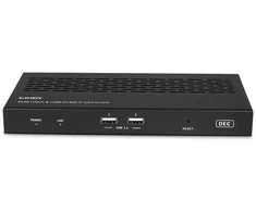 AV Sistema - LINDY 4K30 HDMI ir USB per IP Decoder 100m Cat.6, IR Palaikymas