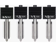 Bambu Lab Daugiafunkcio puodo - Multi-Size Hotends Kit X2D/P2S / 0,2 mm + 0,4 mm + 0,6 mm + 0,8 mm
