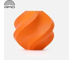 Bambu Lab PETG-HF gija 1.75 mm, 1kg – pridedama su daugkartinio naudojimo ritėle – oranžinė