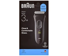 Barzdaskutė Elektrinis Skustuvas - Braun Serie 3 3000S Folijos Skustuvas, 30 Min, Pilkas