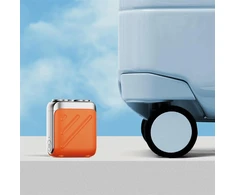 Barzdaskutė Elektrinis Skustuvas - Metz Traveller Skustuvas, 18 Peiliukų, 9 000 Aps./Min., USB-C, Atsparus Vandeniui, Oranžinis