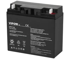 Baterija - AGM Vipow 12V 17Ah Uždaros Švino Rūgšties Baterija UPS, Signalizacijos Sistemoms, Avarinei Apšvietimui, Juoda