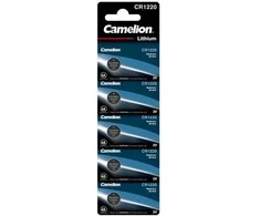 Baterija - Camelion CR1220 3V Ličio Monetos Elementas 12mm x 12mm 5vnt