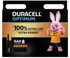 Baterija - Duracell AAA Optimum 1.5V MX2400 8 vnt.