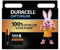 Baterija - Duracell AAA Optimum 1.5V MX2400 8 vnt.
