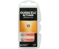 Baterija - Duracell Activair 13 klausos aparato baterija, 6 vnt.