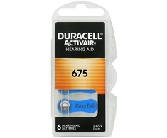 Baterija - Duracell ActiVair 675 Klausos Aparato Baterija 1.45V, 6 vnt.