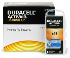 Baterija - Duracell ActiVair 675 Klausos Aparato Baterija 1.45V, 6 vnt.