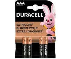 Baterija - Duracell Basic LR03/AAA Šarminės baterijos, 4 vnt.