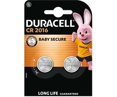 Baterija – Duracell CR2016 3 V ličio tabletės, 2 vnt.