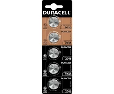 Diskinė Baterija - Duracell CR2016 3 V – 5 Vienetai