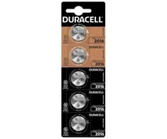 Baterija - Duracell CR2016 3V Ličio Baterijų Rinkinys 5 Vnt.