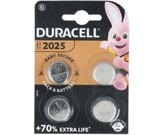 Baterija - Duracell CR2025 3V Ličio Baterijų Rinkinys 4 vnt.