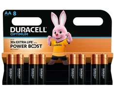 Baterija - Duracell Optimum LR6 AA Alkaline Baterijos 8 vnt.
