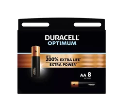 Baterija - Duracell Optimum MN1500 AA 1.5V Alkalinė 8 Pakuotė