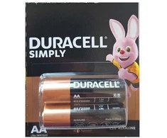 Baterija - Duracell Simply AA LR6 1.5V šarminės baterijos 2 vnt.