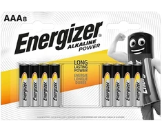 Baterija - Energizer AAA Power 8BL 1.5V Alkalinės Baterijos 8 vnt.