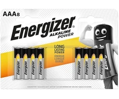 Baterija - Energizer AAA Power 8BL 1.5V Alkalinės Baterijos 8 vnt.