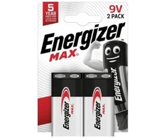 Baterija - Energizer Max 9V 2 vnt.
